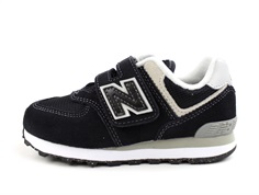 New Balance black/white 574 sneaker